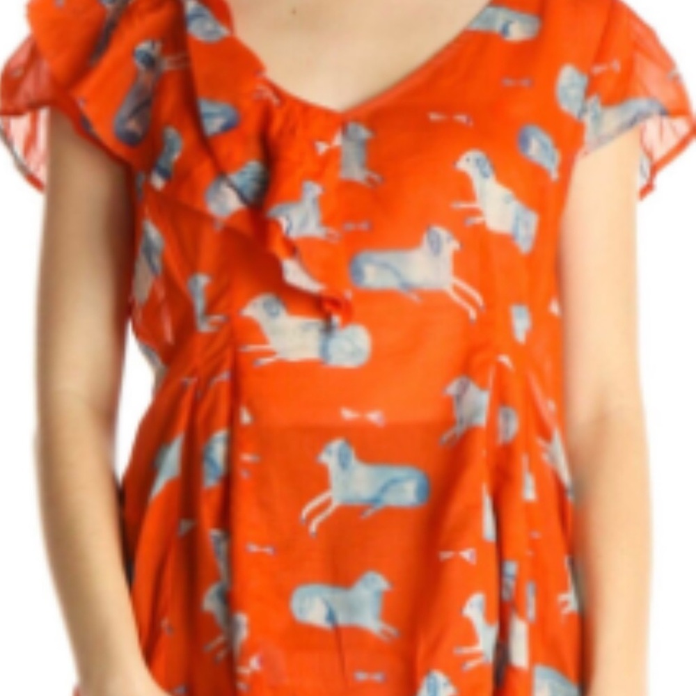 Anthropologie Meadow Rue Fitted blouse